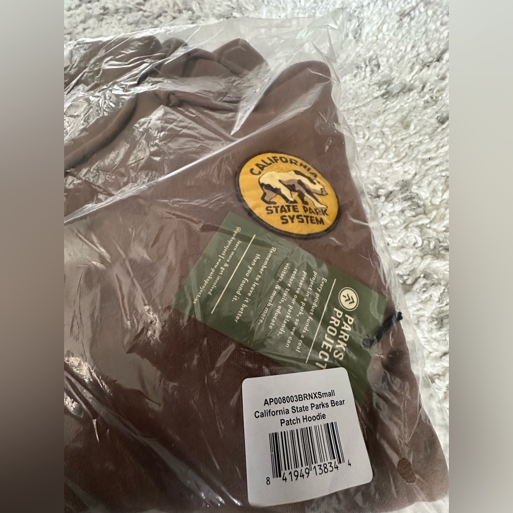 ‼️RARE‼️🎸PARKS PROJECT🎸🔥NWT🔥California State Parks Bear Patch Hoodie— XS - Picture 4 of 6